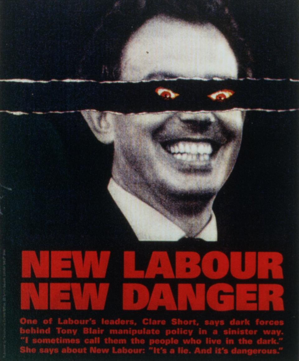 Saatchi & Saatchi, which previously ran a series of anti-Labour ads,  is now backing Keir Starmer (The Advertising Archives)