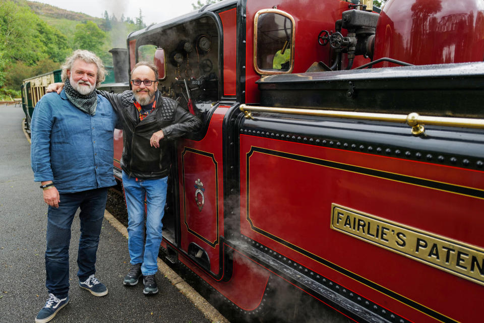 The Hairy Bikers Go West North Wales Si King, Dave Myers.