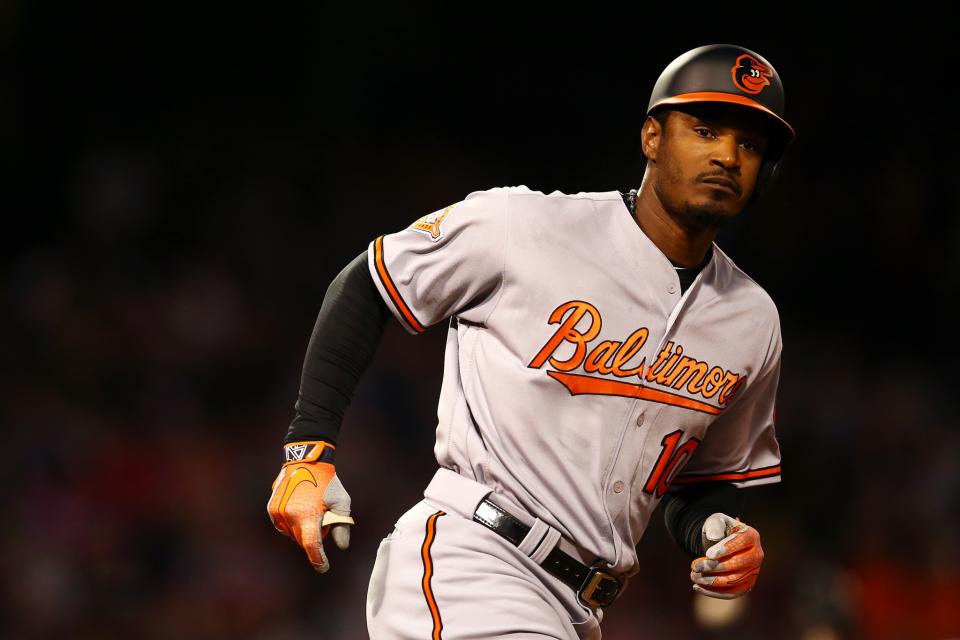 Adam Jones says he was taunted by Red Sox fans with racial slurs. (Getty Images)