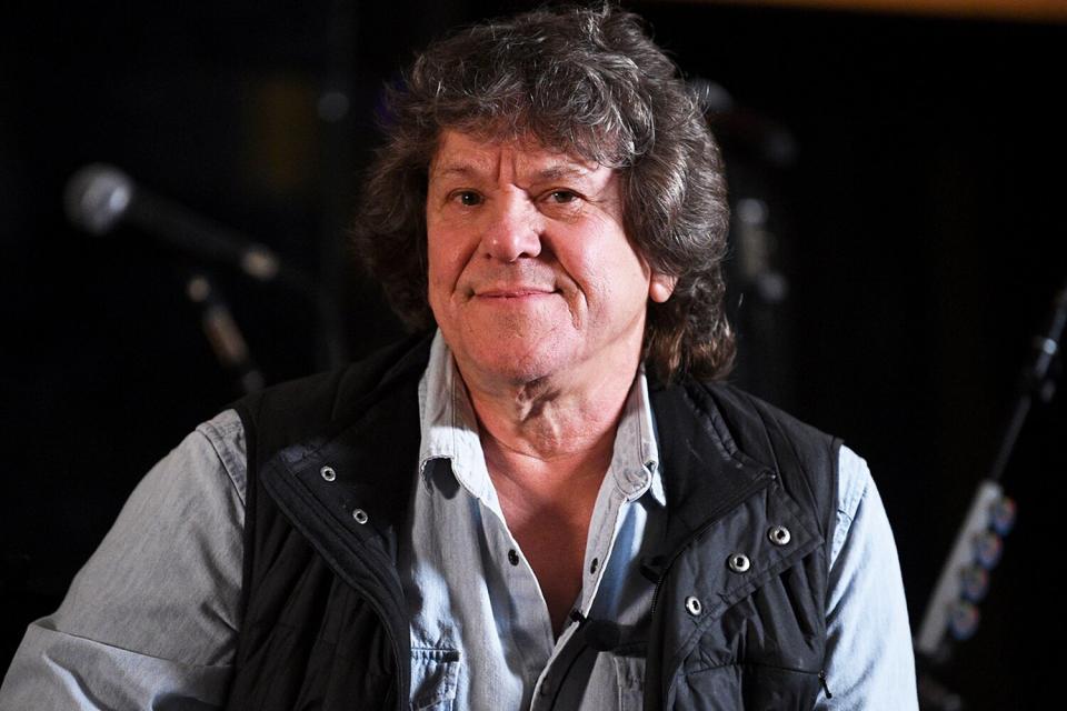 Woodstock co-producer and co-founder, Michael Lang, participates in the Woodstock 50 lineup announcement at Electric Lady Studios, March 19, 2019, in New York.