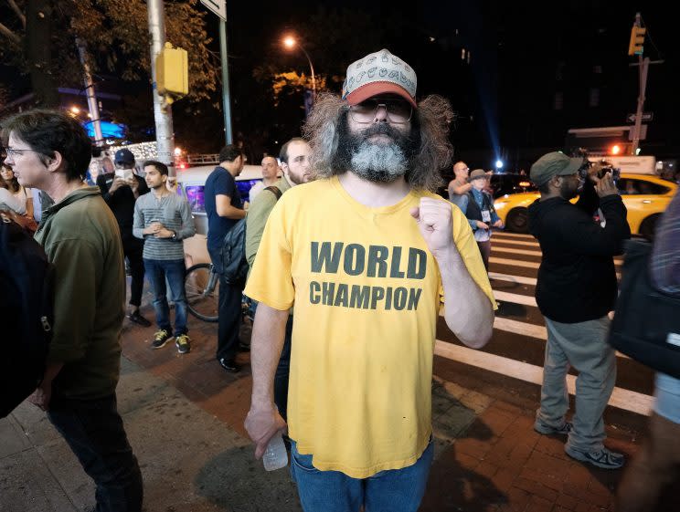 Judah Friedlander attends the premiere of the documentary “Michael Moore In TrumpLand” at the IFC Center on Oct. 18, 2016, in New York City. (Photo: Jemal Countess/Getty Images)