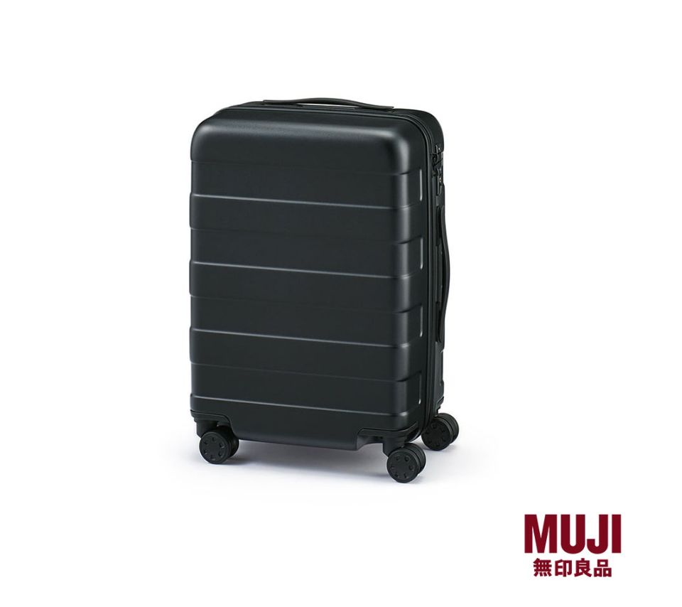 Muji Free Adjustable Handle Hard Carry-On Suitcase. (PHOTO: Shopee)