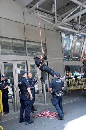 Climate Change protesters near Times Square