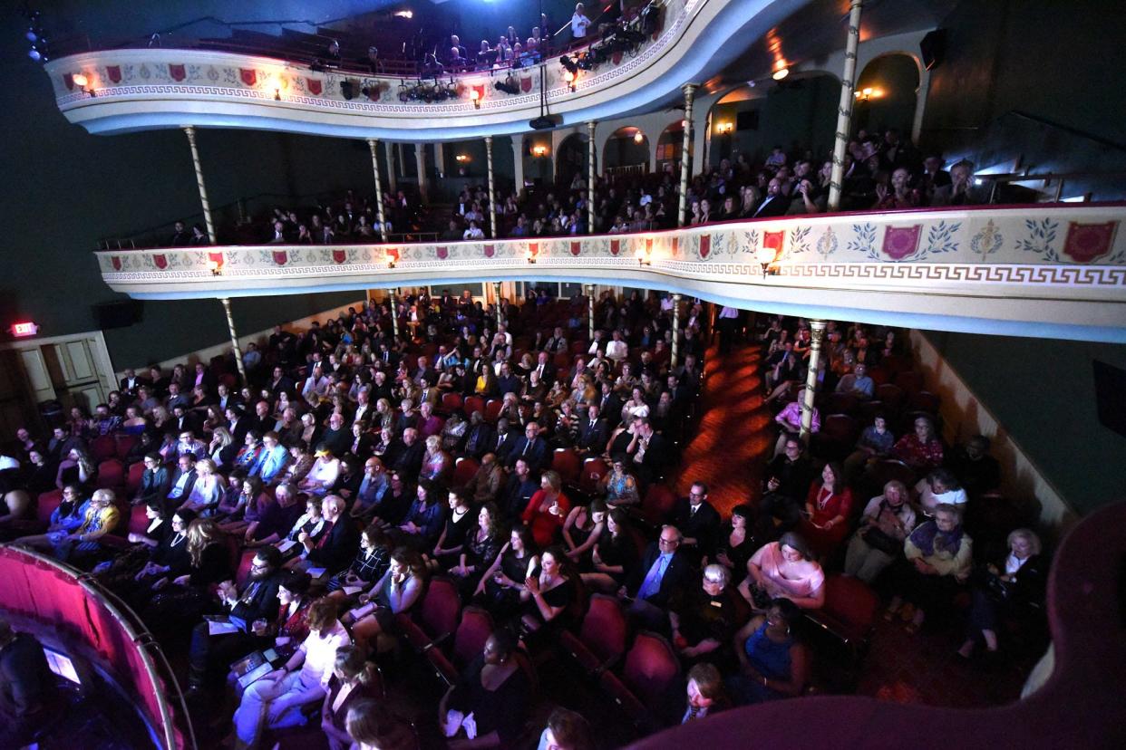 Crowds at Thalian Hall for the Wilmington Theater Awards, 2020.