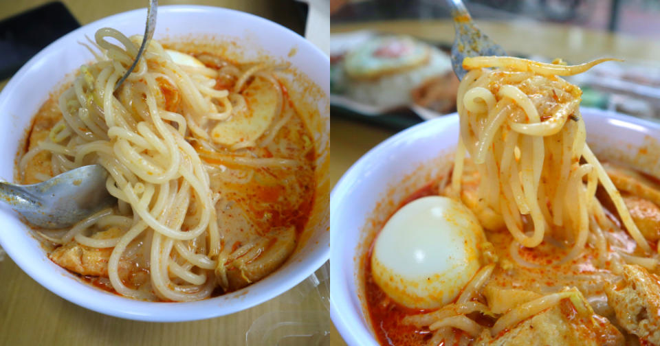 the green bean shop - laksa noodles closeup