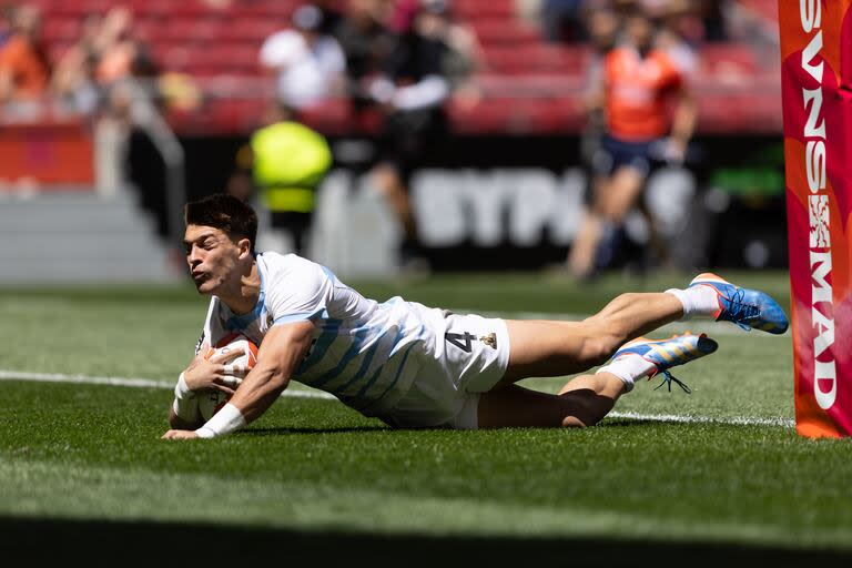 Matteo Grazziano, el héroe de la jornada en el triunfo de los Pumas 7s vs. Nueva Zelanda