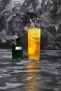 <p>Forget toil and trouble: This simple cocktail is crafted by topping ice cubes made of apricot nectar and citrus juices with sparkling wine.</p><p>Get the <a href="https://www.goodhousekeeping.com/food-recipes/a34331044/witches-brew-cocktail-recipe/" rel="nofollow noopener" target="_blank" data-ylk="slk:Witches' Brew Cocktail recipe;elm:context_link;itc:0;sec:content-canvas" class="link "><strong>Witches' Brew Cocktail recipe</strong></a>.</p>