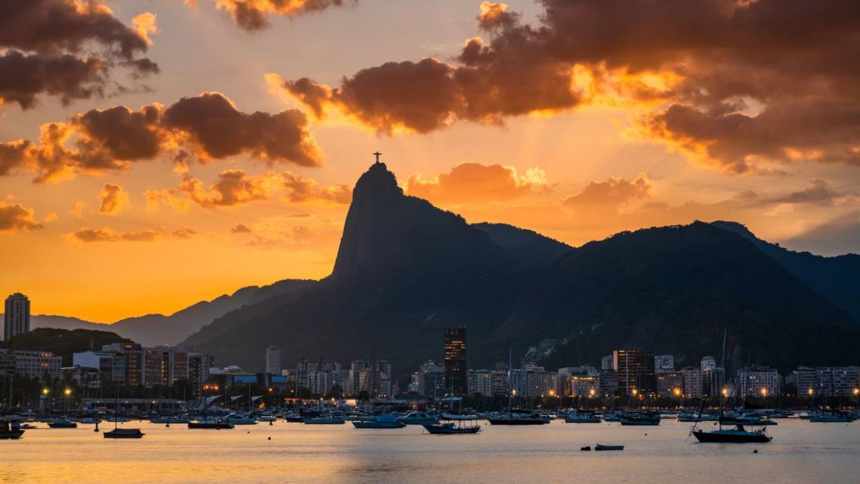 Rio de Janeiro Brazil city sunset view