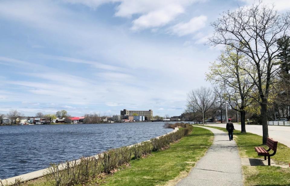 Widening the walkway along Number One Pond in Sanford, Maine, is one of several projects the city is pursuing and for which it has applied for millions of dollars in federal funding.