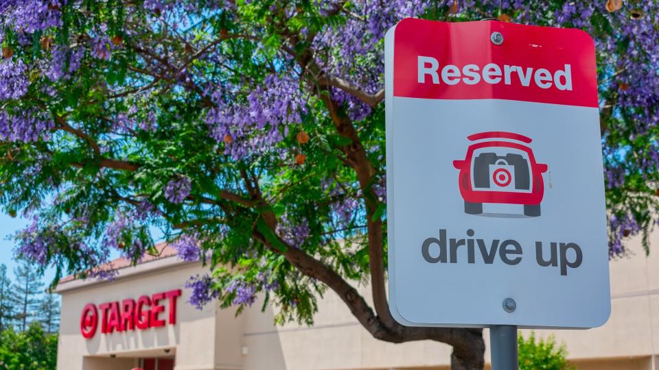 Target reserved drive up parking spot