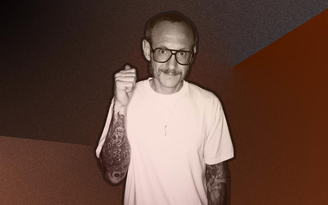Photographer Terry Richardson used a professional coffee meeting to corner and assault designer Lindsay Jones, she says. (Photo: Photo illustration: Damon Dahlen/HuffPost; Photos: Getty Images)