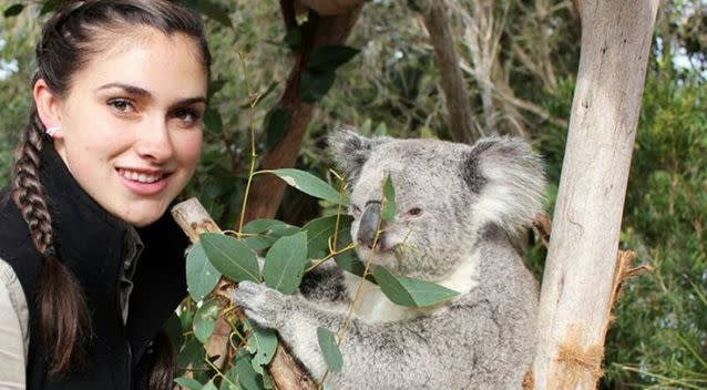 Tami and her koala friend. Photo: Facebook