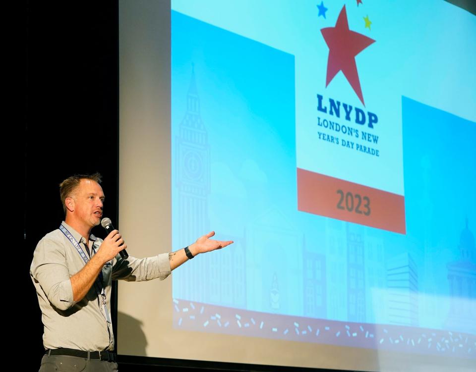 University High School Band Director Jarrod Koskoski speaks about being invited to perform in the 2024 London New Year's Day Parade, Wednesday, Nov. 16, 2022.