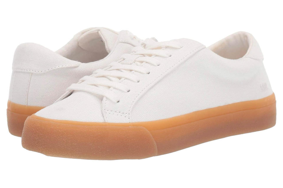 sneakers, white, gum sole, madewwell