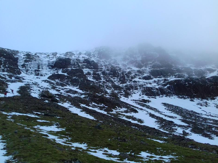 <em>The walker fell over 800ft down a steep cliff on Snowdon (Facebook/Llanberis Mountain Rescue Team)</em>