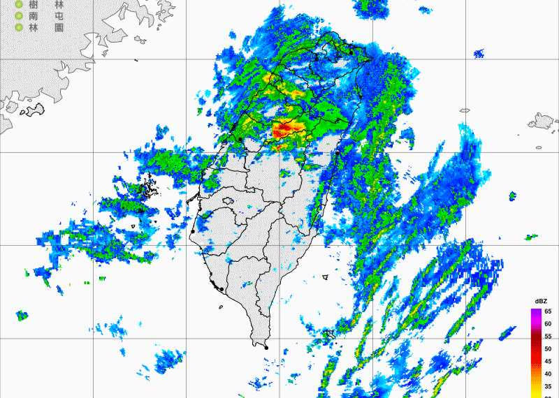  5日「小寒」後，台中出現罕見冬雷響。（圖／中央氣象局提供，下同）