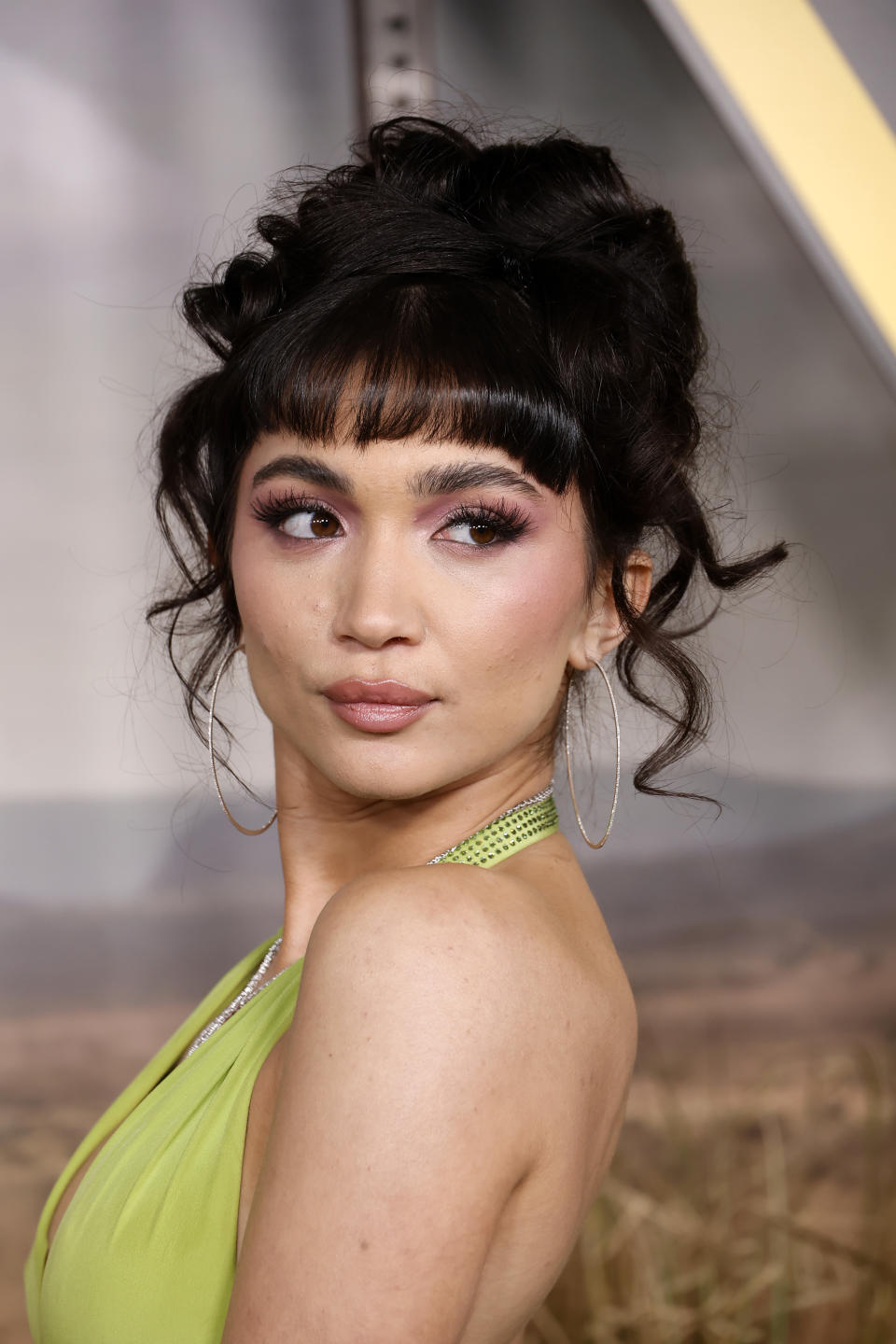 Rowan Blanchard posing on a red carpet