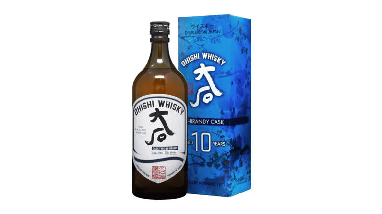 Bottle of Ohishi Whisky 10 Year Brandy Cask