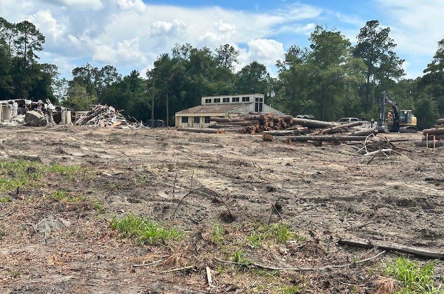 The former St. Michael's Episcopal Church property is currently being cleared to make way for more than 370,000 square feet of office space.