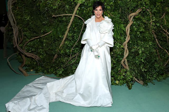 <p>Cindy Ord/MG24/Getty</p> Kris Jenner attends the 2024 Met Gala.