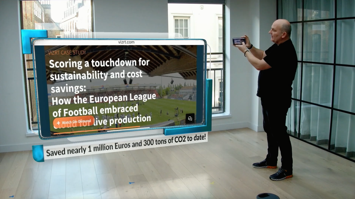  The new Vizrt augmented reality solution. 