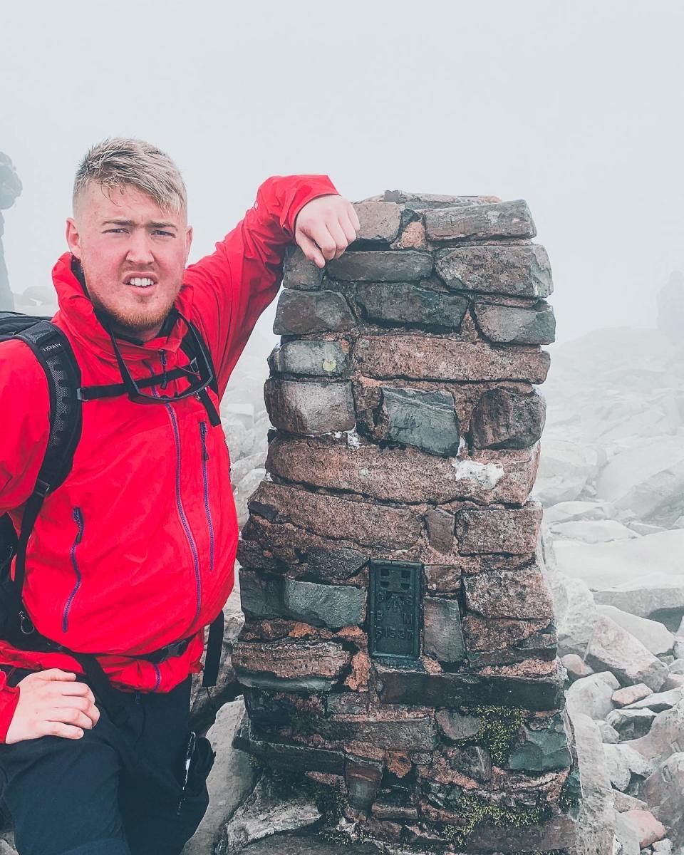 Ciaran Daniel on top of Ben Nevis. (Collect/PA Real Life)