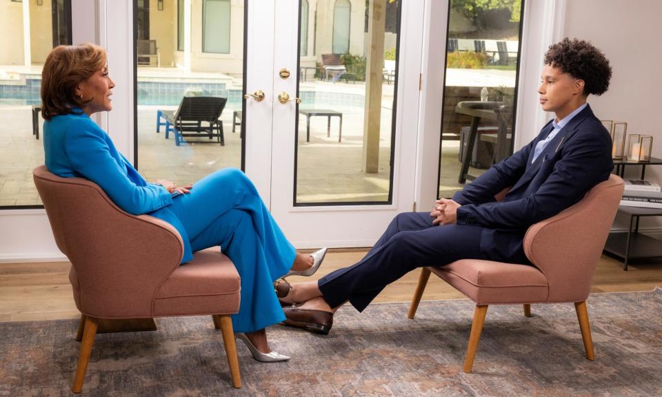 <span>Brittney Griner was interviewed by ABC’s Robin Roberts in an interview broadcast on Wednesday night in the US. </span><span>Photograph: Michael Le Brecht II/AP</span>