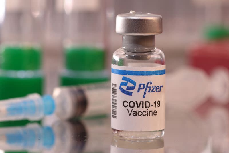 Illustration of COVID-19 vaccine vial