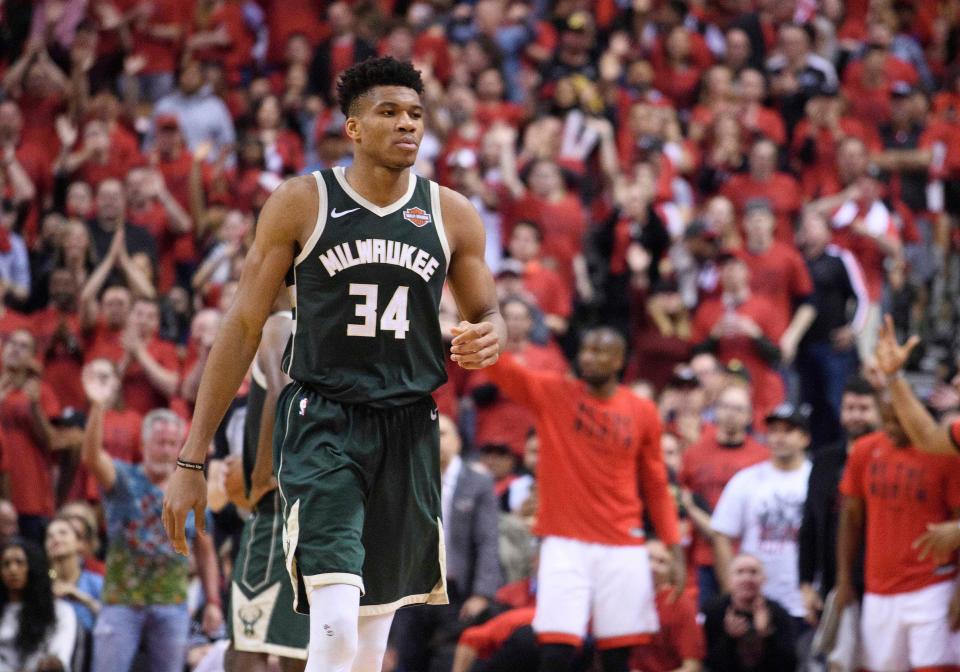 Whatever Bucks star Giannis Antetokounmpo's shooting percentage is, it's probably higher than the percentage of people who get his name right.