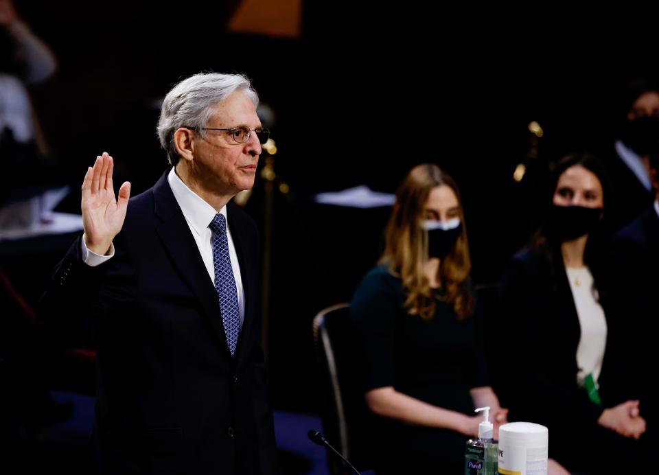 "We are focused on violence, not ideology," Attorney General Merrick Garland said Tuesday in an address at the Justice Department as the Biden administration unveiled a national strategy to combat domestic terrorism.