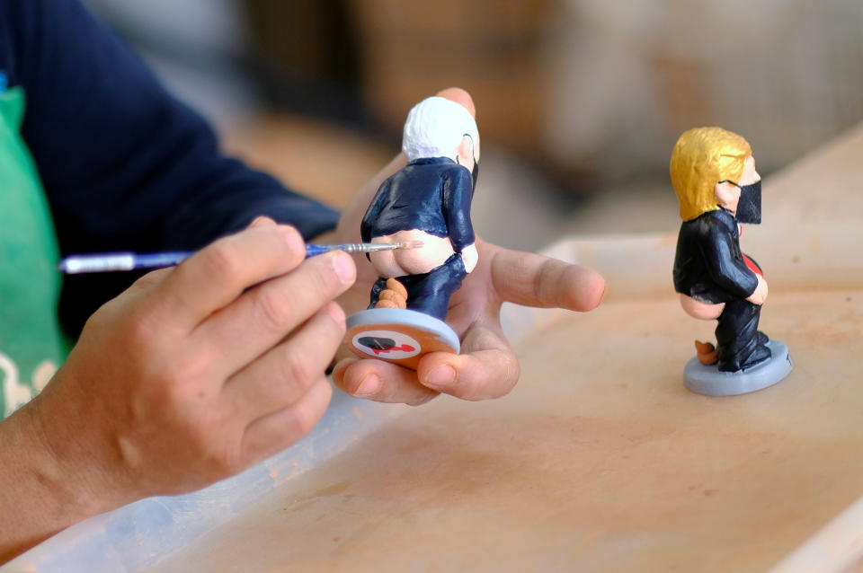 Los caganers de Trump y Biden en la recta final hacia las elecciones