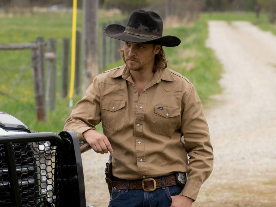 Luke Grimes as Kayce Dutton in "Yellowstone" season five.