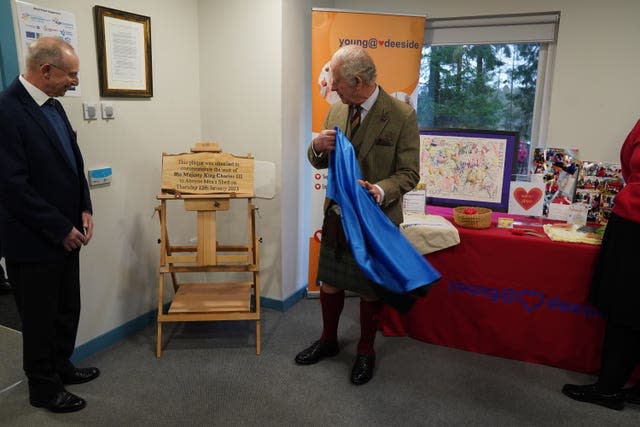 Royal visit to Aboyne and Mid Deeside Community Shed