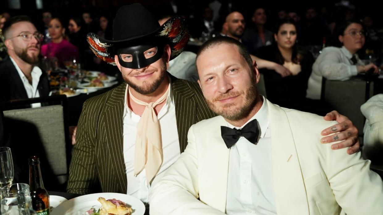 Orville Peck and William Mikelson at the 2024 GLAAD Media Awards