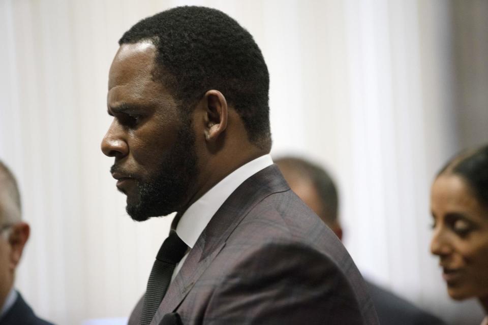 R Kelly during a court hearing on 26 June 2019 in Chicago, Illinois: E Jason Wambsgans-Pool/Getty Images