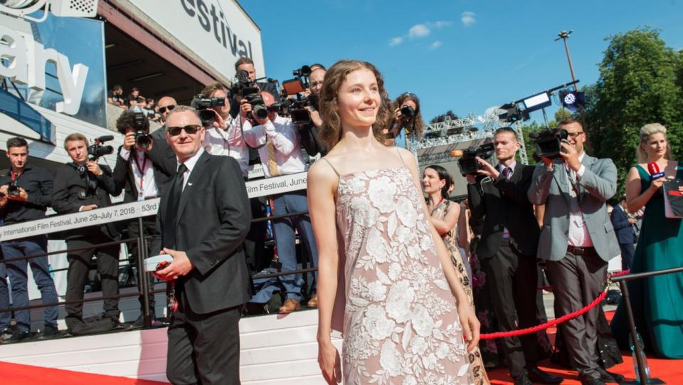 Thomasin Mckenzie at the premiere of ‘Leave No Trace’ in Karlovy Vary in 2018. - Credit: @ Anna MEDIAPLAN PR