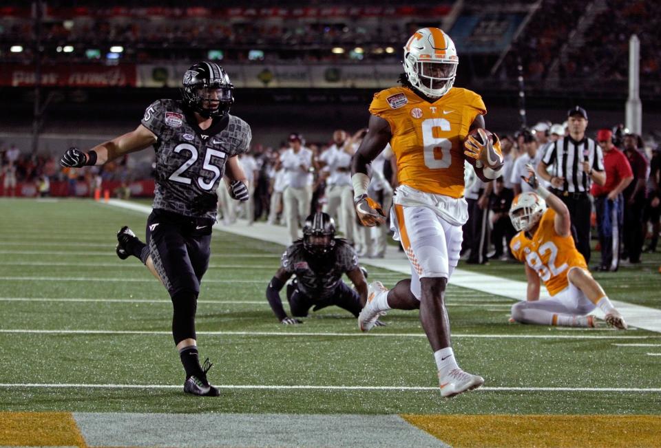 Tennessee RB Alvin Kamara is a tremendous playmaker despite limited opportunities. (AP)