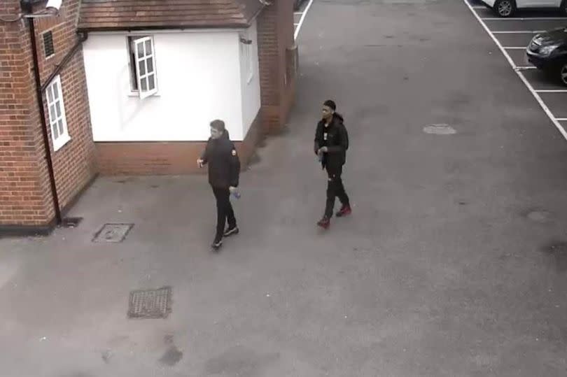 Carmody was caught on CCTV alongside Barnett outside a pub in Benfleet