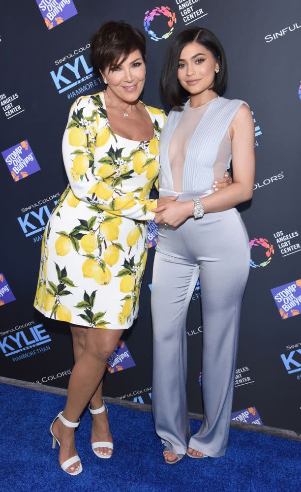 Kris and Kylie Jenner in July 2016