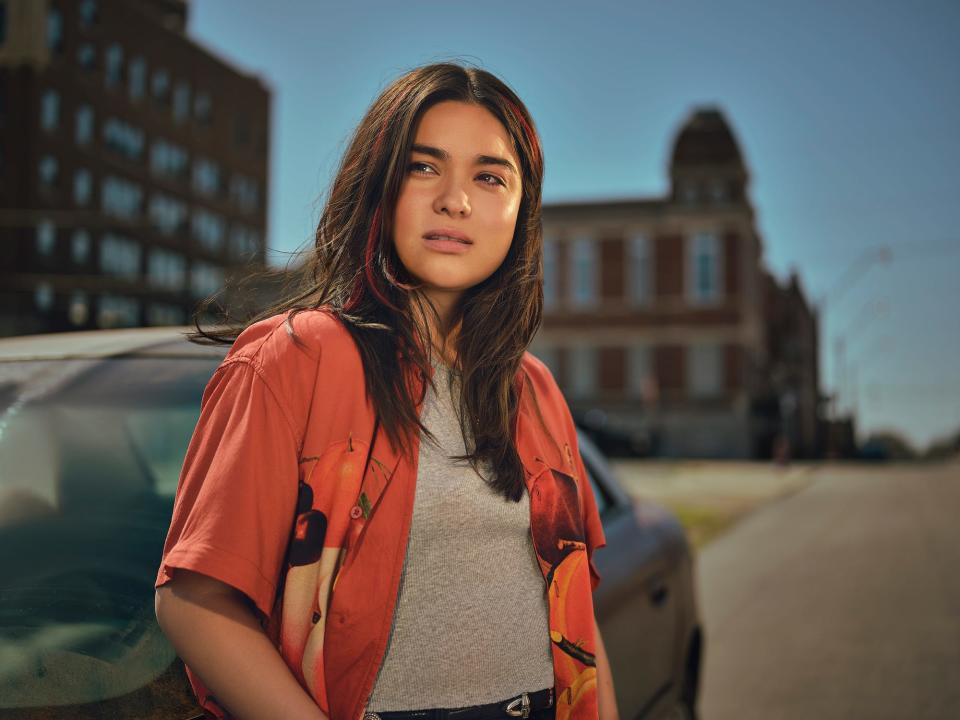 RESERVATION DOGS -- Pictured: Devery Jacobs as Elora Danan. CR: Ryan RedCorn/FX