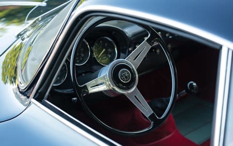 1960 Alfa Romeo Giulietta Sprint Speciale Bertone car auction - Credit: Erik Fuller/©2018 Courtesy of RM Sotheby's