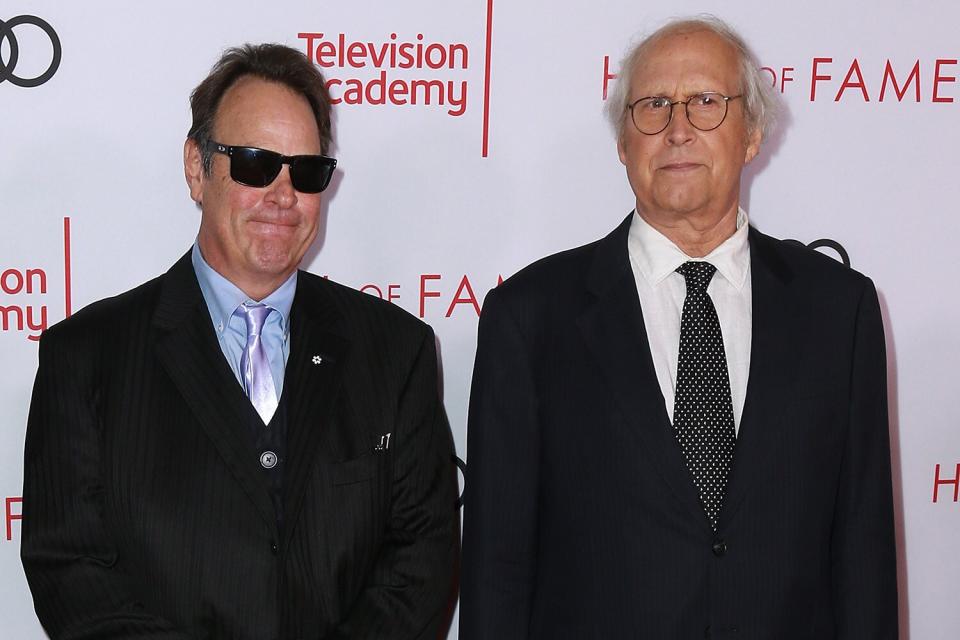 Dan Aykroyd and Chevy Chase attends the Television Academy's 24th Hall Of Fame Ceremony