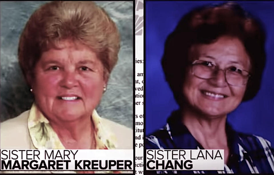 Mary Margaret Kreuper and Lana Chang. Foto: Captura de pantalla de video de ABC News via HuffPost.