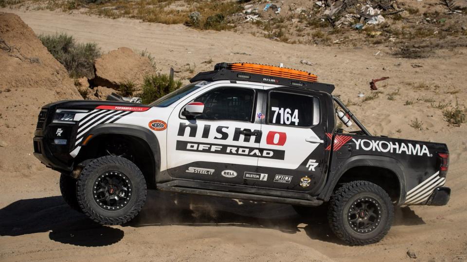 nissan's forsberg frontier off road race truck