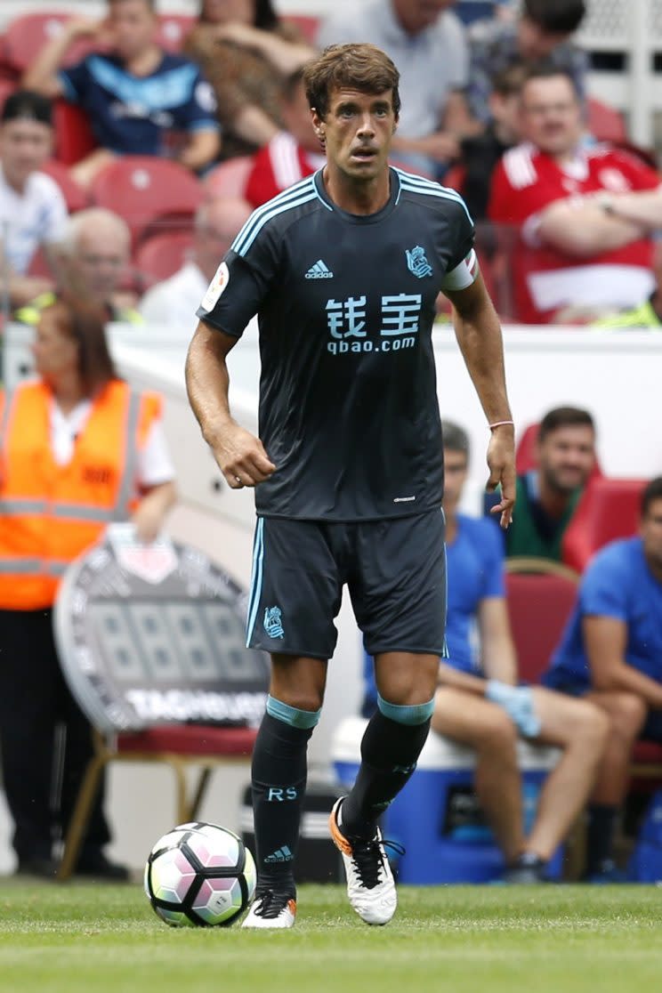 Comme son coéquipier Markel Bergara, Xabi Prieto est un milieu de terrain basque évoluant à la Real Sociedad depuis 13 ans et demi. (Photo Reuters)