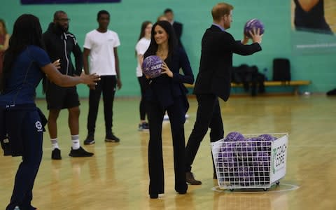 The Sussexes join in at Loughborough University - Credit: Eddie Mulholland For The Telegraph