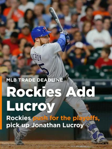 Rockies push for the playoffs, pick up Jonathan Lucroy from Texas