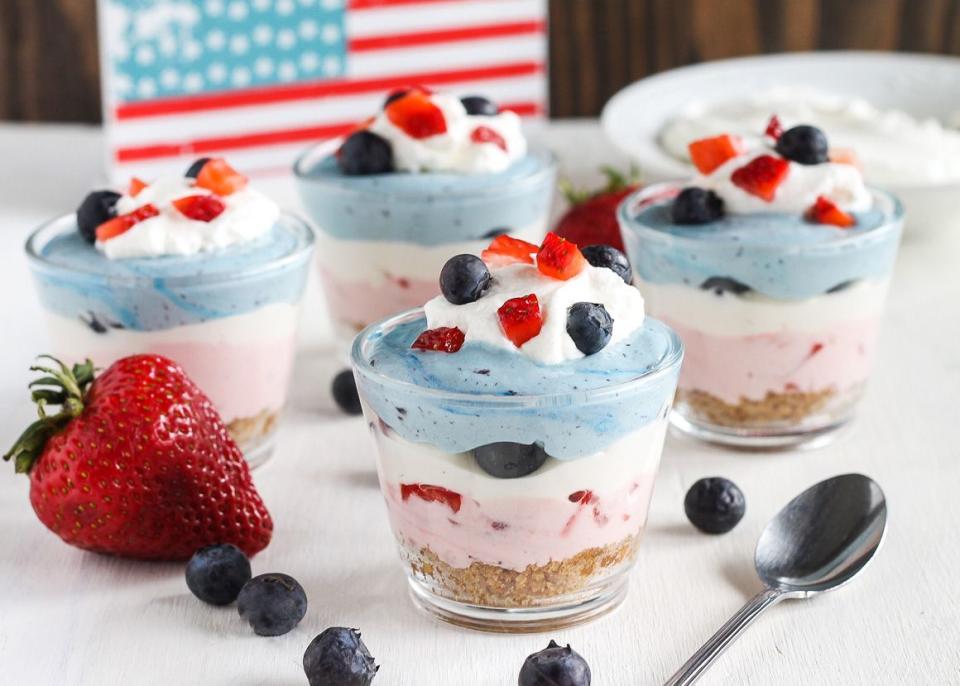 No-Bake Berry Cheesecakes