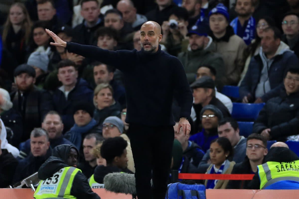 Pep Guardiola joked his substitutions make him a ‘genius’ (Bradley Collyer/PA) (PA Wire)