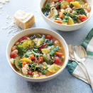 <p>A gentle simmer keeps the vegetables in the soup slightly firm, so they maintain their texture during freezing and reheating. <a href="https://www.myrecipes.com/recipe/summer-minestrone-soup" rel="nofollow noopener" target="_blank" data-ylk="slk:View Recipe" class="link rapid-noclick-resp">View Recipe</a></p>
